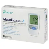 СИСТЕМА ДЛЯ ОПРЕДЕЛЕНИЯ УРОВНЯ ГЛЮКОЗЫ В КРОВИ GlucoDr.auto™ AGM 4000 прибор, 25 тест-полосок авторучка для прокола, 10 ланцетов  №1