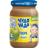 Пюре из яблок натуральное без сахара тм "Чудо-Чадо" гомогенизированное стерилизованное 170 г для питания детей с 4 месяцев  №1