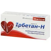 Ирбетан-Н таблетки 300 мг + 12,5 мг блистер  №30