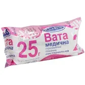 Вата медицинская гигроскопическая гигиеническая нестерильная рулон 25 г тм "Белоснежка"  №1