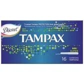 ТАМПОНЫ ГИГИЕНИЧЕСКИЕ TAMPAX super с аппликатором  №16