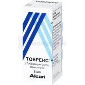 Тобрекс® капли глазные 0,3 % флакон-капельница 5 мл  №1