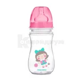 БУТЫЛКА С ШИРОКИМ ОТВЕРСТИЕМ АНТИКОЛИКОВАЯ "CANPOL BABIES" EasyStart 35/206 240 мл Цветные зверята  №1