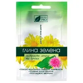 ГЛИНА ЗЕЛЕНАЯ С ЭКСТРАКТОМ ЛОПУХА И АРНИКИ 50 г  №1