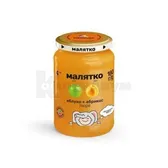 ПЮРЕ тм "МАЛЯТКО" ЯБЛОКО-АБРИКОС 180 г с 4 месяцев  №1