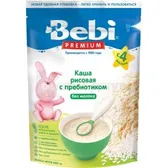 КАША СУХАЯ БЕЗМОЛОЧНАЯ БЫСТРОРАСТВОРИМАЯ "КАША НИЗКОАЛЛЕРГЕННАЯ РИСОВАЯ, ОБОГАЩЕННАЯ ПРЕБИОТИКАМИ" BEBI PREMIUM 200 г  №1