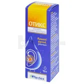 Отикс капли ушные, раствор флакон 15 г  №1