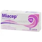 Миасер® таблетки, покрытые пленочной оболочкой 10 мг блистер  №20
