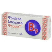 Фолиевая кислота форте таблетки 0,25 г  №30