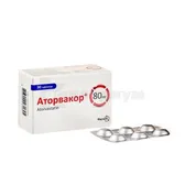 Аторвакор® таблетки, покрытые пленочной оболочкой 80 мг блистер  №30