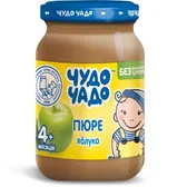 Пюре из яблок натуральное без сахара тм "Чудо-Чадо" гомогенизированное стерилизованное 90 г для питания детей с 4 месяцев  №1