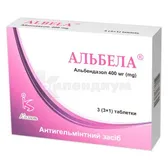 Альбела таблетки 400 мг блистер  №3