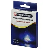 FAMILY PLAST ПЛАСТЫРЬ БАКТЕРИЦИДНЫЙ НА ТКАНЕВОЙ ОСНОВЕ 2,5 см х 7,2 см  №20