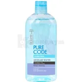 МИЦЕЛЛЯРНАЯ ВОДА ДЛЯ СУХОЙ И ЧУВСТВИТЕЛЬНОЙ КОЖИ серии "DR.SANTE PURE CODE" 500 мл  №1