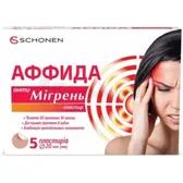 АФФИДА анти МИГРЕНЬ ПЛАСТЫРЬ 20 мм х 20 мм  №5