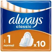 ПРОКЛАДКИ ГИГИЕНИЧЕСКИЕ ALWAYS CLASSIC normal  №10