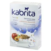 KABRITA® ГРЕЧНЕВАЯ КАША НА ОСНОВЕ КОЗЬЕГО МОЛОКА С ЯБЛОКОМ И АБРИКОСОМ 180 г с 5 месяцев  №1