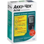 СИСТЕМА ДЛЯ КОНТРОЛЯ УРОВНЯ ГЛЮКОЗЫ В КРОВИ АККУ-ЧЕК® АКТИВ модель GB  №1