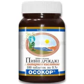 ПИВНЫЕ ДРОЖЖИ "ОСОКОР" С ЯНТАРНОЙ КИСЛОТОЙ таблетки  №100