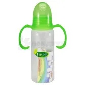 БУТЫЛКА ДЕКОРИРОВАННАЯ ПЛАСТИКОВАЯ "TOPO buono" T003 250 мл с силиконовой соской, с ручками  №1