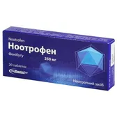 Ноотрофен-Фаркос таблетки 250 мг блистер в коробке  №20