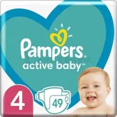 ПОДГУЗНИКИ ДЕТСКИЕ PAMPERS ACTIVE BABY maxi (9-14 кг)  №49