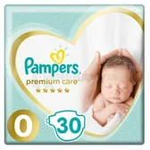 ПОДГУЗНИКИ ДЕТСКИЕ PAMPERS PREMIUM CARE newborn (3 кг)  №30