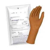 ПЕРЧАТКИ ЛАТЕКСНЫЕ ХИРУРГИЧЕСКИЕ СТЕРИЛЬНЫЕ НЕПРИПУДРЕННЫЕ DERMAGEL® MICRO размер 7  №1