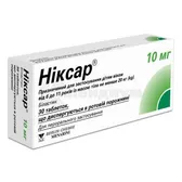Никсар® 10 мг таблетки, диспергируемые в ротовой полости 10 мг блистер  №30