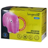 ИНГАЛЯТОР КОМПРЕССОРНЫЙ "LONGEVITA" CNB69012 pink  №1