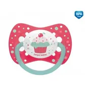 ПУСТЫШКА 23/282, 0-6 мес. силиконовая, симметричная Cupcake - розовая  №1