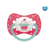 ПУСТЫШКА 23/283, 6-18 мес. силиконовая, симметричная Cupcake - розовая  №1