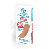 ПЛАСТЫРЬ ПЕРВОЙ МЕДИЦИНСКИЙ ПОМОЩИ Dr.White 1,9 см х 7,2 см тканый  №10