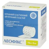 ПЛАСТЫРЬ ХИРУРГИЧЕСКИЙ НЕТКАНЫЙ ЭЛАСТИЧНЫЙ "ЛЕОФИКС" 10 м х 5 см  №1