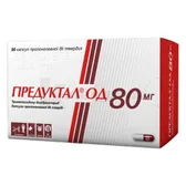 Предуктал® ОД 80 мг капсулы пролонгированного действия твердые 80 мг блистер  №90