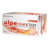АЛПЕ® ГЕМОСТОП ХИРУРГИЧЕСКАЯ (РАСТВОРИМАЯ ГЕМОСТАТИЧЕСКАЯ МАРЛЯ) 70 мм х 100 мм  №15