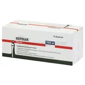 Меробак порошок для приготовления раствора для инъекций 1000 мг флакон  №10
