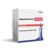 Мидазолам-Виста раствор для инъекций 5 мг/мл ампула 3 мл  №5