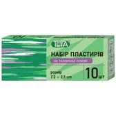Набор пластырей для ран Teta® на тканевой основе 2,5 см х 7,2 см  №10