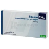 Виролекс порошок для приготовления раствора для инфузий 250 мг флакон  №5