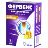 Фервекс для взрослых без сахара порошок для орального раствора саше  №8