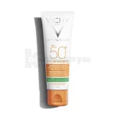 КАПИТАЛЬ СОЛЕЙ — СОЛНЦЕЗАЩИТНЫЙ МАТИРУЮЩИЙ КРЕМ 3 В 1 SPF 50+ тм VICHY/ВИШИ 50 мл для жирной и проблемной кожи  №1