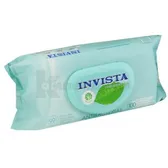 САЛФЕТКИ ВЛАЖНЫЕ "INVISTA" антибактериальные, биоразлагаемые с клапаном  №100