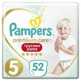 ПОДГУЗНИКИ-ТРУСИКИ ДЕТСКИЕ PAMPERS PREMIUM CARE PANTS junior (12-17 кг)  №52