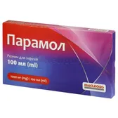 Парамол раствор для инфузий 1000 мг/100 мл контейнер полипропиленовый 100 мл  №1