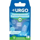 Пластырь URGO Водонепроницаемый набор 2 см х 7,2 см 6 шт, 3,4 см х 7,2 см 4 шт  №10