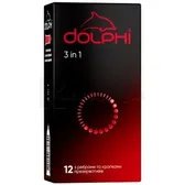 ПРЕЗЕРВАТИВЫ ЛАТЕКСНЫЕ В СИЛИКОНОВОЙ СМАЗКЕ DOLPHI 3 в 1  №12