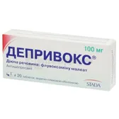 Депривокс® таблетки, покрытые пленочной оболочкой 100 мг блистер  №20