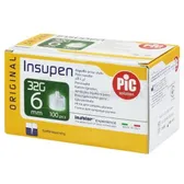 ИГЛА СТЕРИЛЬНАЯ INSUPEN ORIGINAL ДЛЯ ИНСУЛИНОВЫХ РУЧЕК 32 G x 6 мм (0,23 x 6 мм)  №100