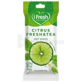 САЛФЕТКИ ВЛАЖНЫЕ "iFresh" с ароматом лайма и экстрактом белого чая  №15